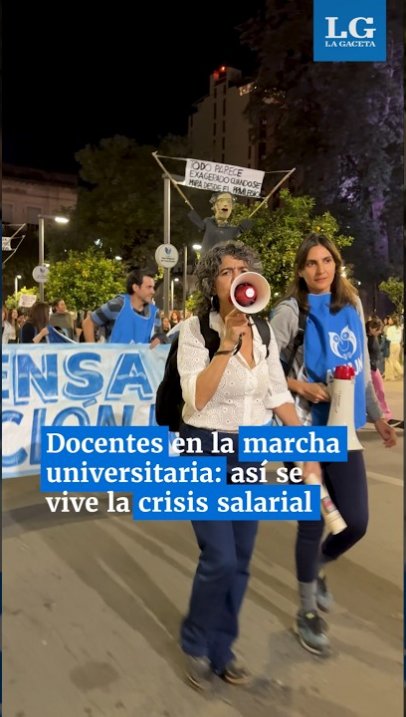 Docentes en la marcha universitaria: así se vive la crisis salarial en Tucumán
