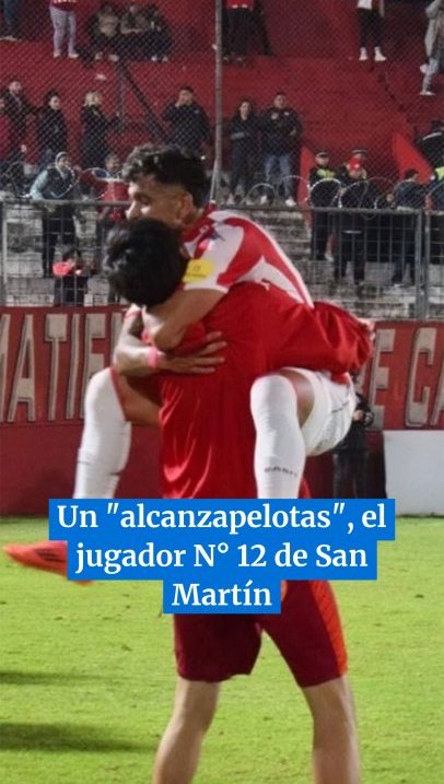 Un "alcanzapelotas", el jugador N° 12 en la victoria de San Martín ante Gimnasia de Jujuy #tucumán