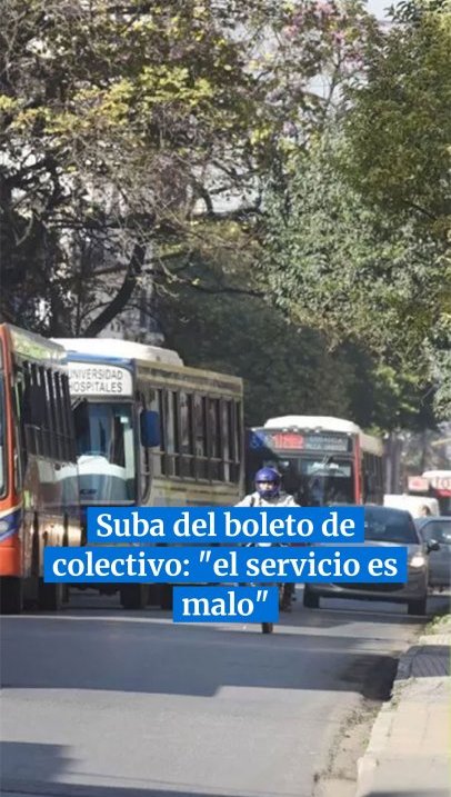 Suba del boleto de colectivo: "el servicio es malo"  #tucuman