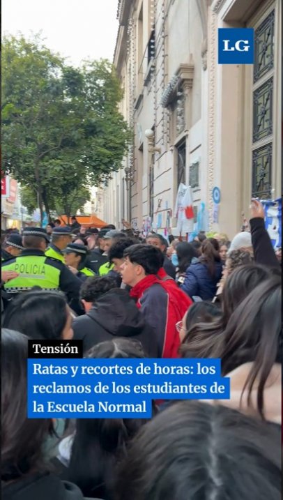 Ratas y recortes de horas: los reclamos de los estudiantes de la escuela Normal