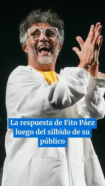 "Está bueno detenerse a escuchar": la respuesta de Fito Páez luego del silbido de su público
