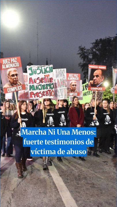 Marcha de Ni Una menos en Tucumán: la denuncia de una joven