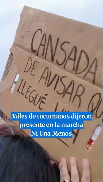 Miles de tucumanos dijeron presente en la marcha Ni Una Menos