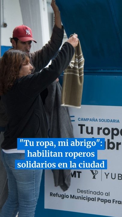 "Tu ropa, mi abrigo": habilitan roperos solidarios para personas en situación de calle  #tucumán