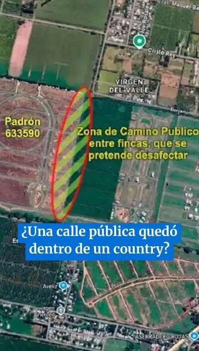 Una calle pública quedó dentro de un country, entre San Pablo y El Manantial