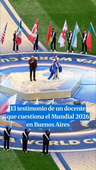 Un docente cuestiona el Mundial 2026