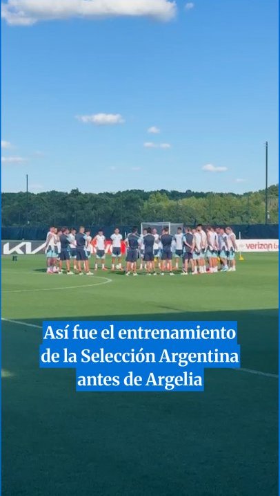 Así fue el entrenamiento de la Selección Argentina antes de Argelia