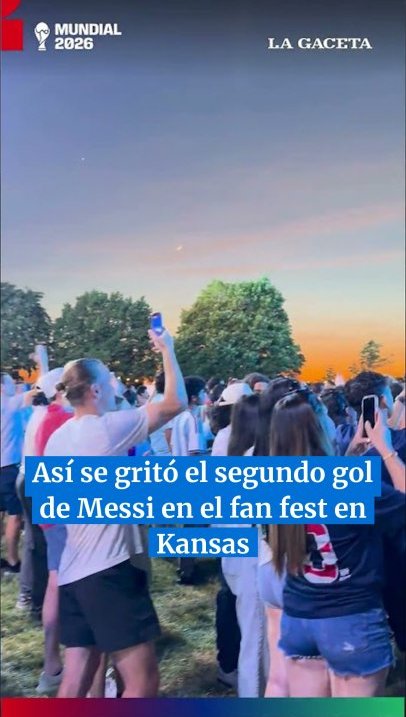 Así se gritó el segundo gol de Messi en el fan fest en Kansas