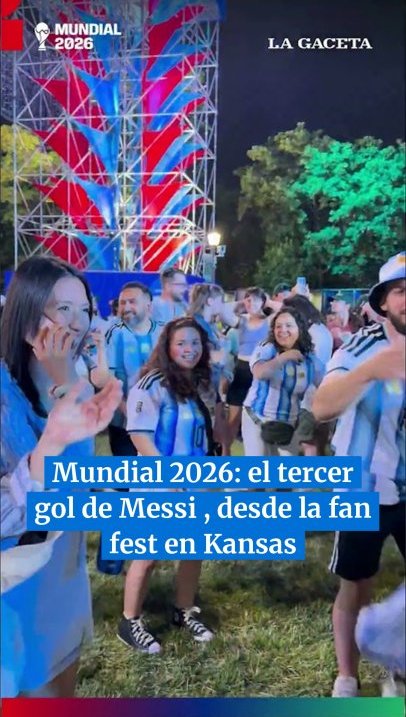 Mundial 2026: el tercer gol de Messi se gritó así, en Kansas
