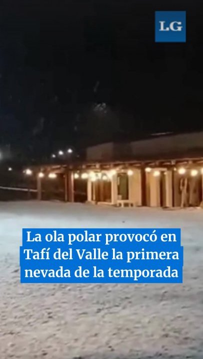 La ola polar provocó en Tafí del Valle la primera nevada de la temporada #tucumán