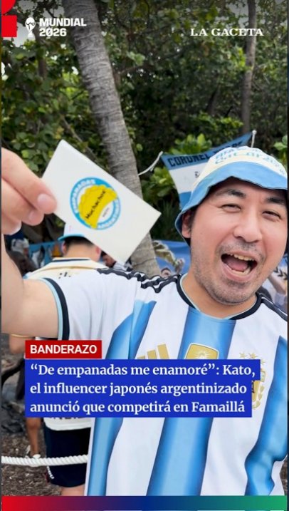 Kato, el japonés que anunció que competirá con sus empanadas en Famaillá