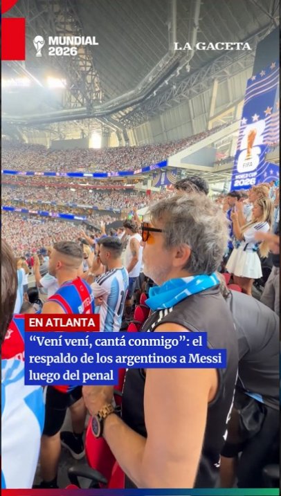 El respaldo de los hinchas a Messi después de fallar el penal