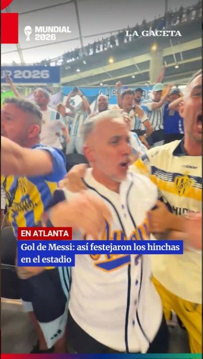 Gol de Messi: así festejaron los hinchas en el estadio