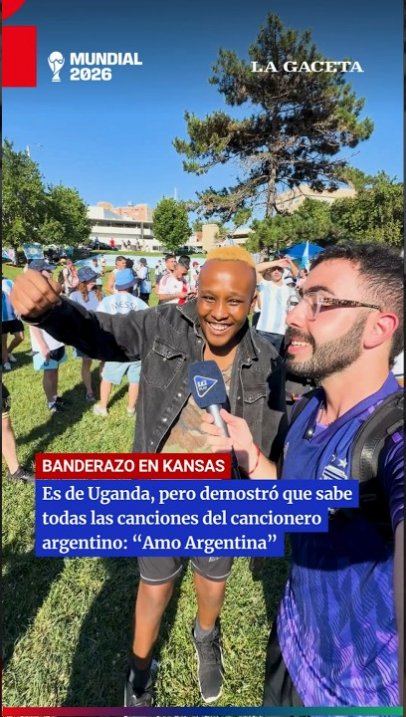 Es de Uganda, pero se sabe el cancionero de la selección argentina