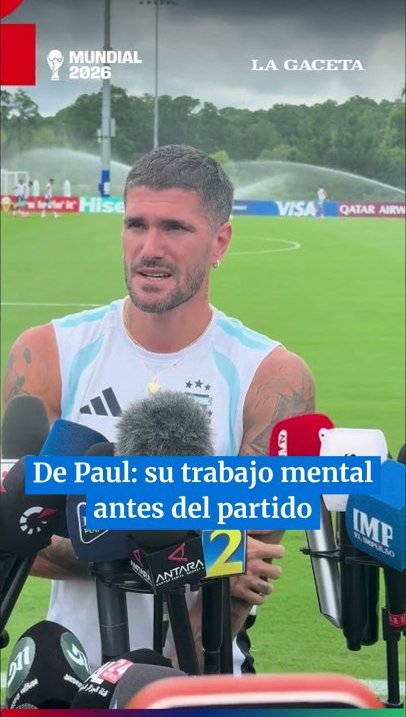 De Paul: su trabajo mental antes del partido