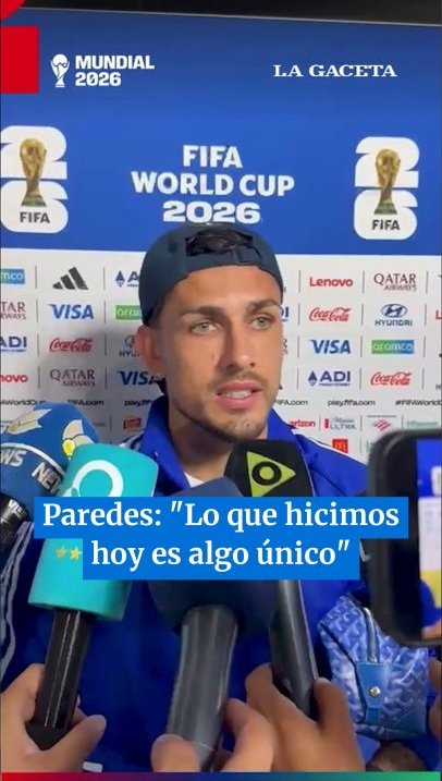 Paredes: "Lo que hicimos hoy es algo único"