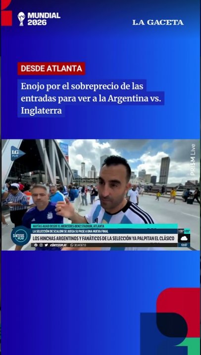 Enojo por el sobreprecio de las entradas para ver a la Argentina frente a Inglaterra