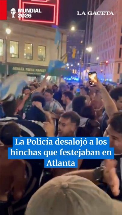 Mundial 2026: la Policía desalojó a los hinchas que festejaban en Atlanta