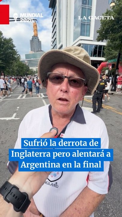 Mundial 2026: sufrió la derrota de Inglaterra pero alentará a Argentina en la final