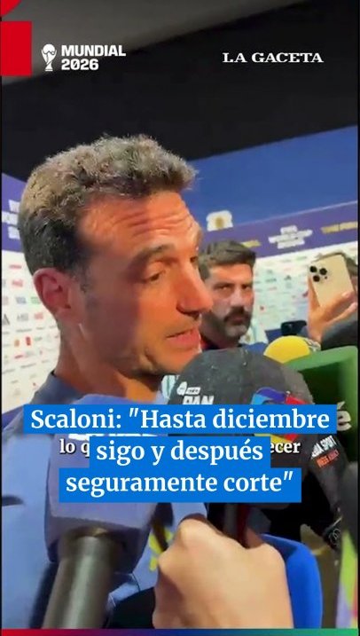 Scaloni: "Hasta diciembre sigo y después seguramente corte"