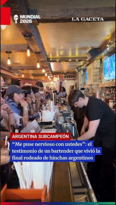 El bartender que vivió con nervios el partido con los argentinos en Nueva York