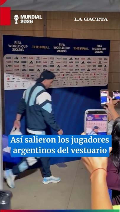 Así salieron los jugadores argentinos del vestuario