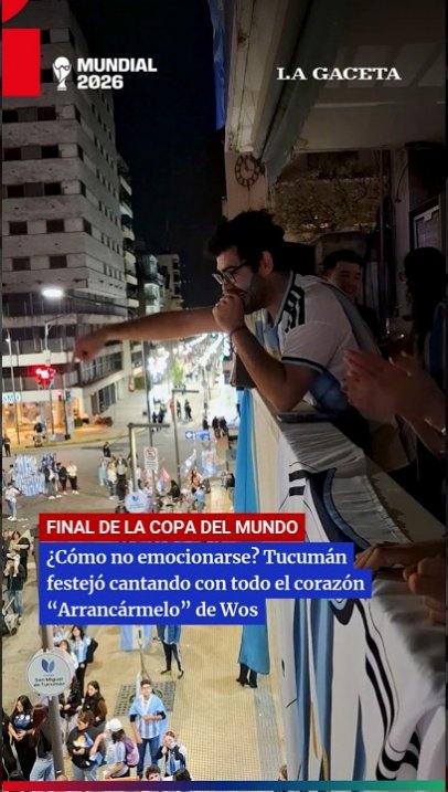 El emocionante himno en las calles tucumanas tras la derrota de Argentina