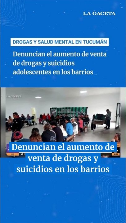 Denuncian el aumento de venta de drogas y suicidios adolescentes en los barrios