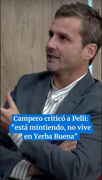 Campero criticó a Pelli: "está mintiendo, no vive en Yerba Buena"  #tucuman