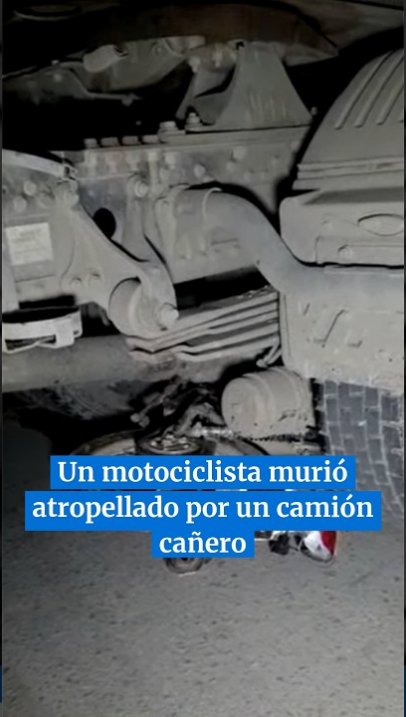 Un motociclista murió atropellado por un camión cañero  #tucuman