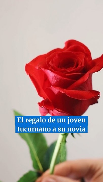 El regalo de un joven tucumano a su novia