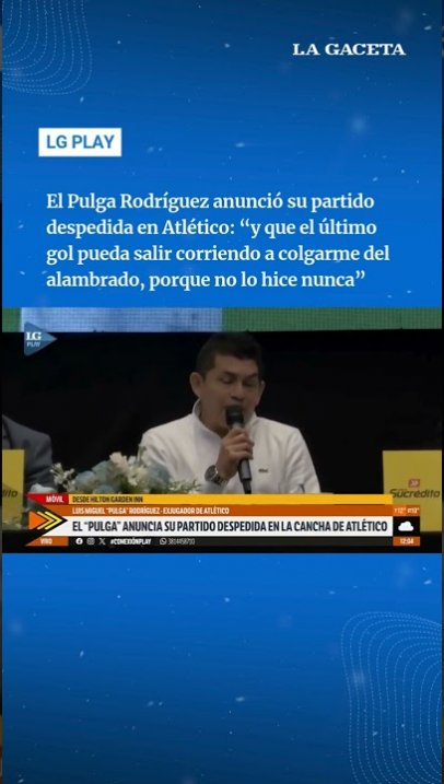 El Pulga Rodríguez anunció su partido despedida de Atlético