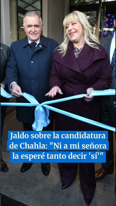 Jaldo sobre la candidatura de Chahla: "Ni a mi señora la esperé tanto decir 'sí'" #tucuman