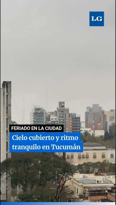 Feriado en la ciudad: cielo cubierto y un ritmo tranquilo en Tucumán