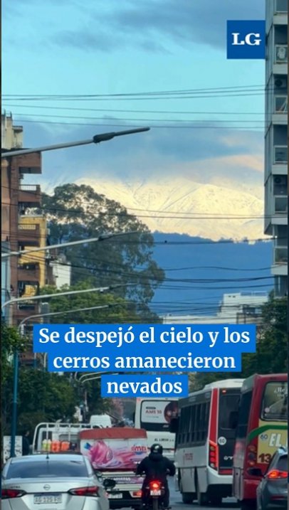 Se despejó el cielo y los cerros amanecieron nevados  #tucuman