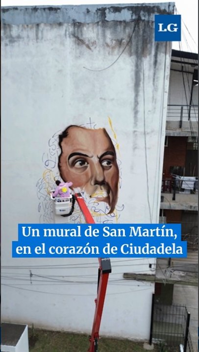 Un mural de San Martín, en el corazón de Ciudadela  #tucuman