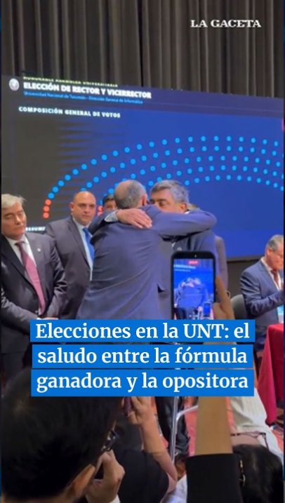 Elecciones en la UNT: el saludo entre la fórmula ganadora y la opositora #Tucuman