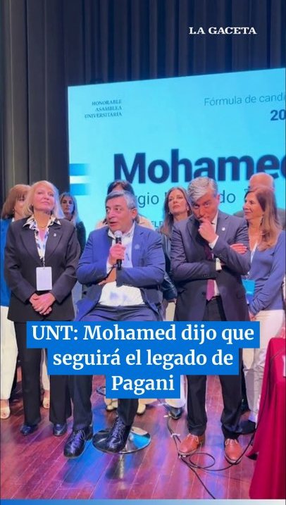 Elecciones en la UNT: Mohamed dijo que seguirá el legado de Pagani