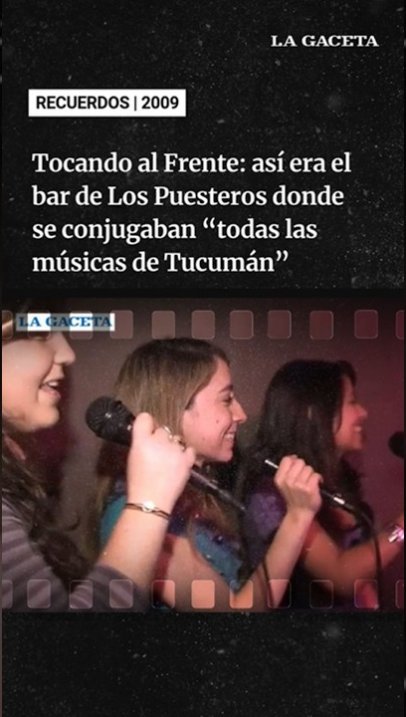 Tocando al Frente: así era el bar de Los Puesteros #Tucuman