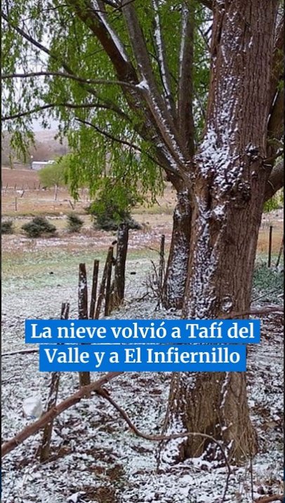La nieve volvió a Tafí del Valle y a El Infiernillo