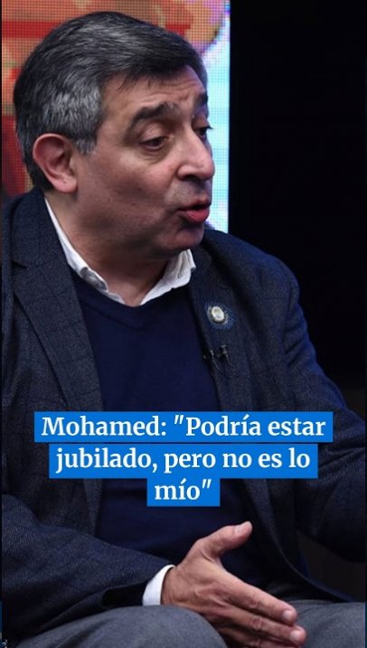 El rector Mohamed: "Podría estar jubilado, pero no es lo mío"
