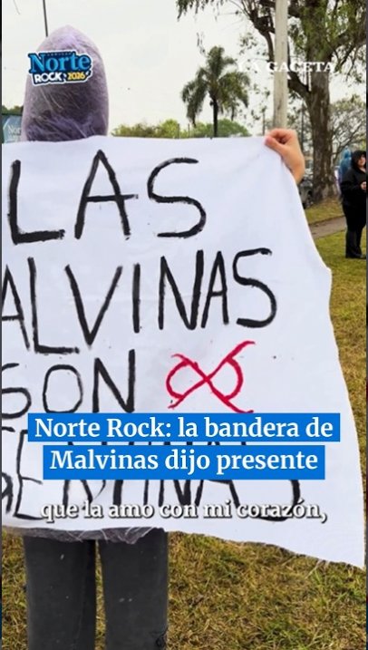 Norte Rock: la bandera de Malvinas dijo presente