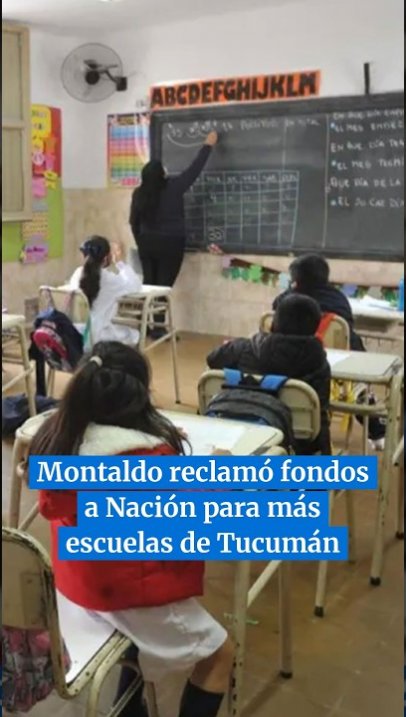 Montaldo reclamó fondos a Nación para más escuelas de Tucumán