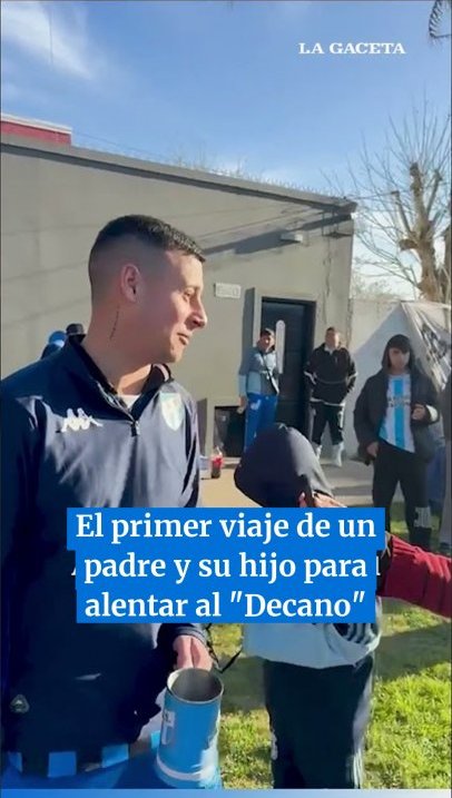 El primer viaje de un padre y su hijo para alentar al "Decano"