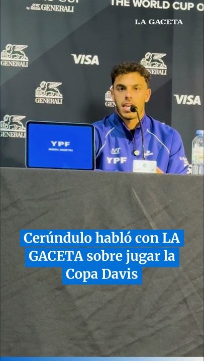 Cerúndulo habló con LA GACETA sobre jugar la Copa Davis