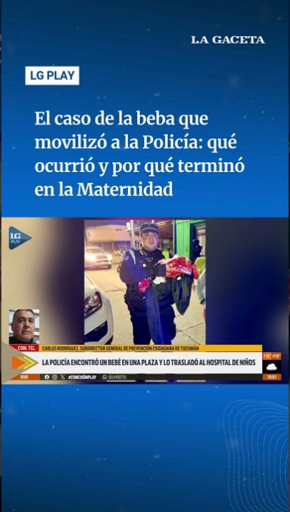 El caso de la beba que fue abandonado en una plaza de Tucumán