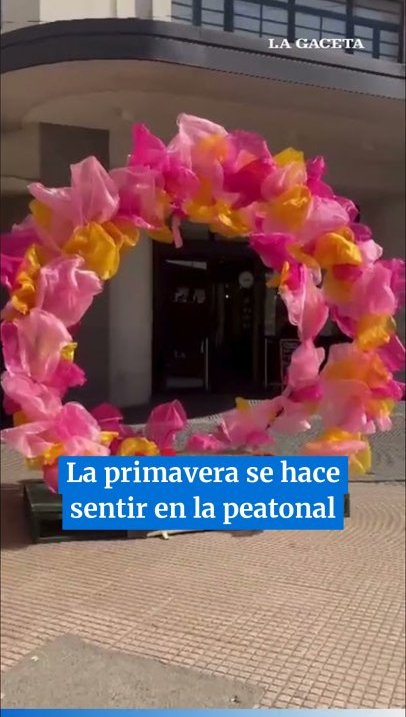 La primavera se hace sentir en la peatonal