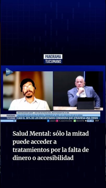 Salud mental: solo la mitad puede acceder a tratamientos