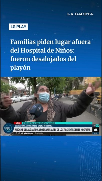 Desalojan a familias que piden lugar afuera del Hospital de Niños