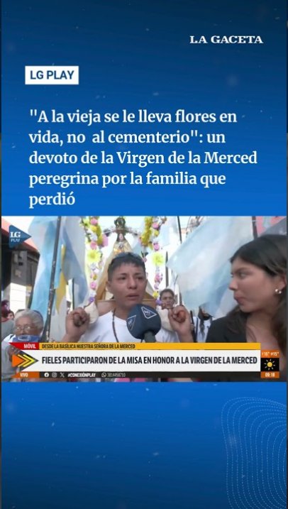 Un devoto de la Virgen de la Merced peregrina por la familia que perdió